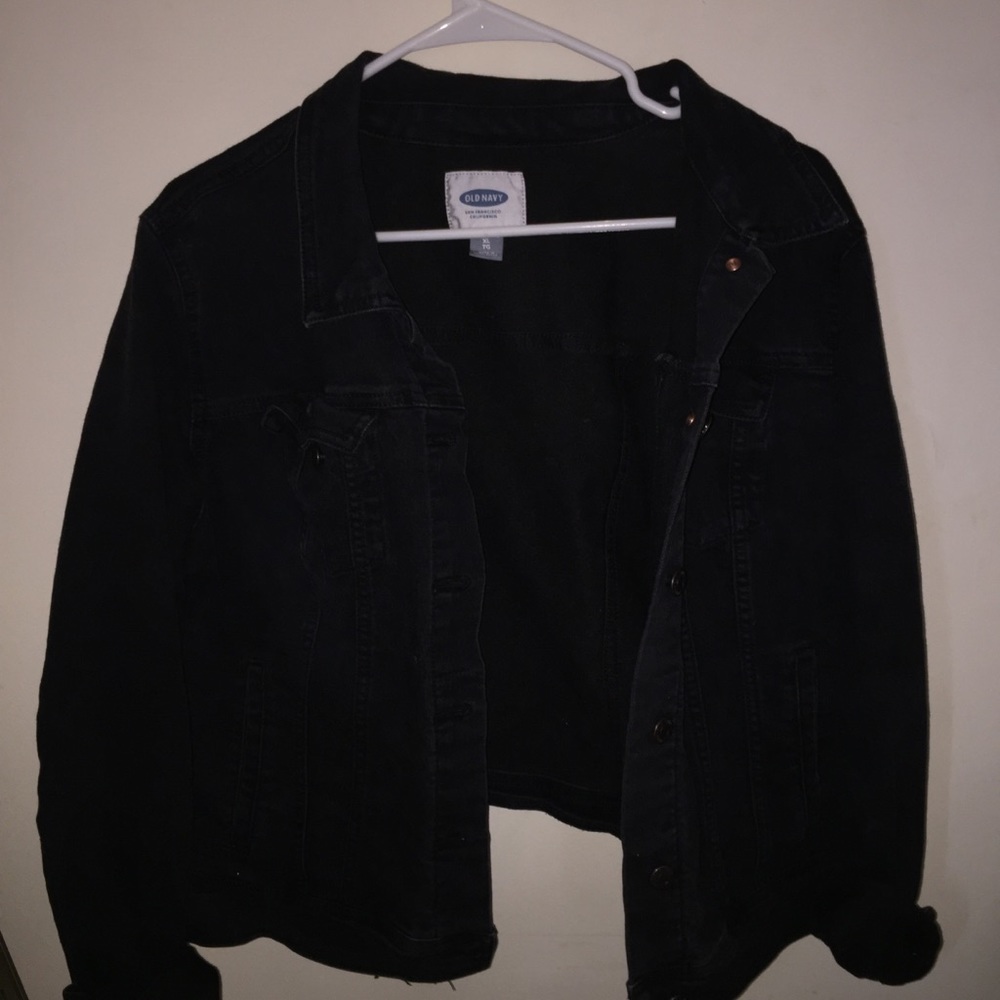 Old navy black jean jacket